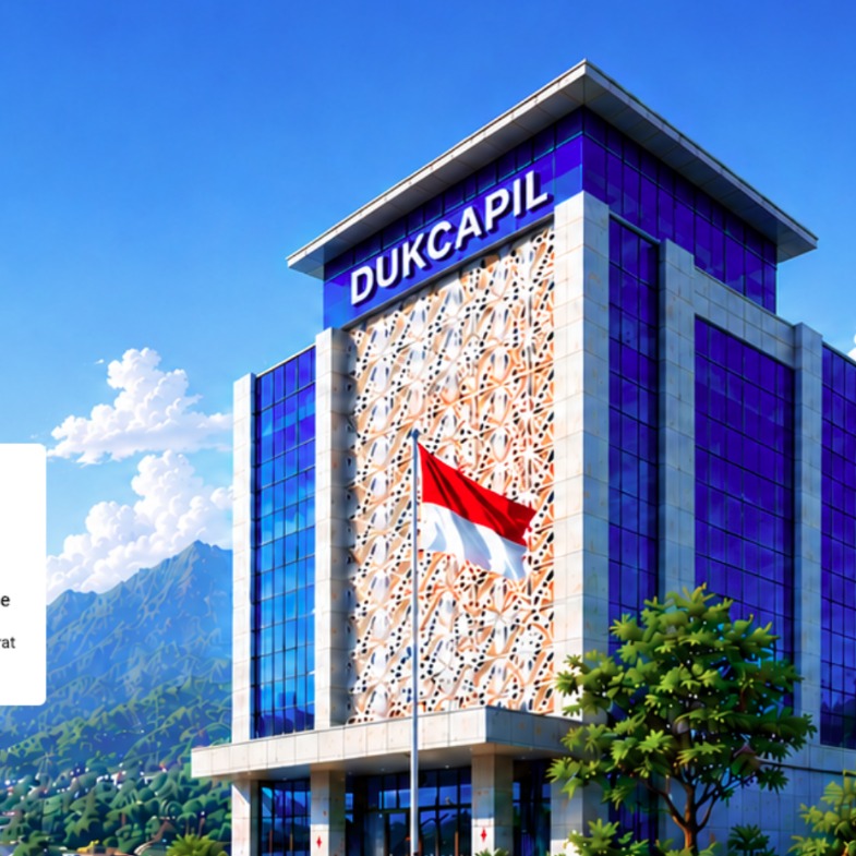 Ilustrasi gedung Dukcapil